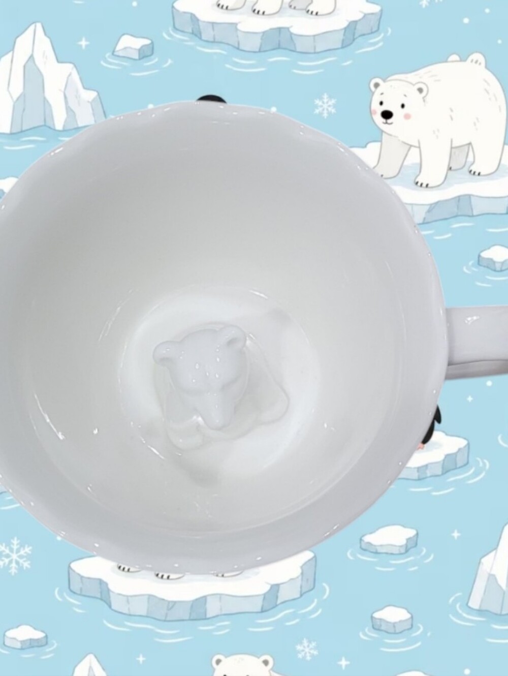 Imm Living Hidden Animal Reveal Bear White Ceramic Mug